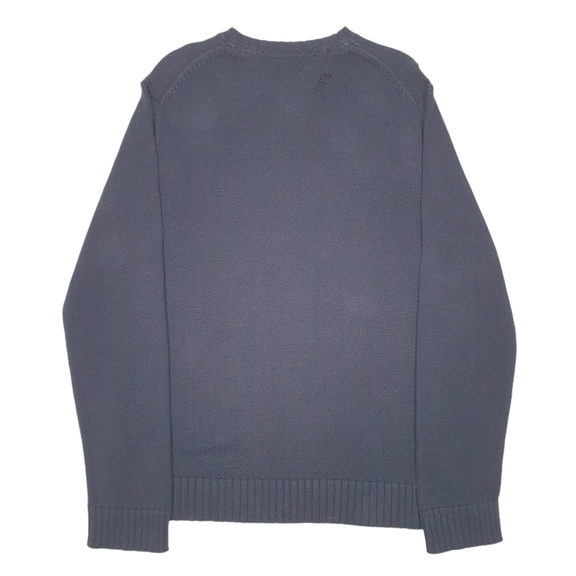 Mens Navy Nautica Knit Crewneck Jumper