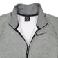 Mens Grey Nike Dri Fit Activewear Quarter Zip Jumper