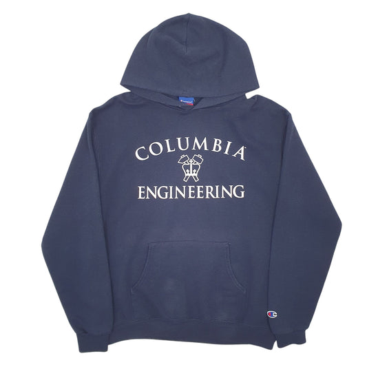 Mens Navy Champion Columbia Engineering Hoodie Jumper