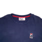 Mens Navy Fila  Crewneck Jumper