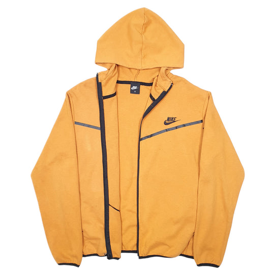 Mens Orange Nike Hoodie Full Zip Jumper
