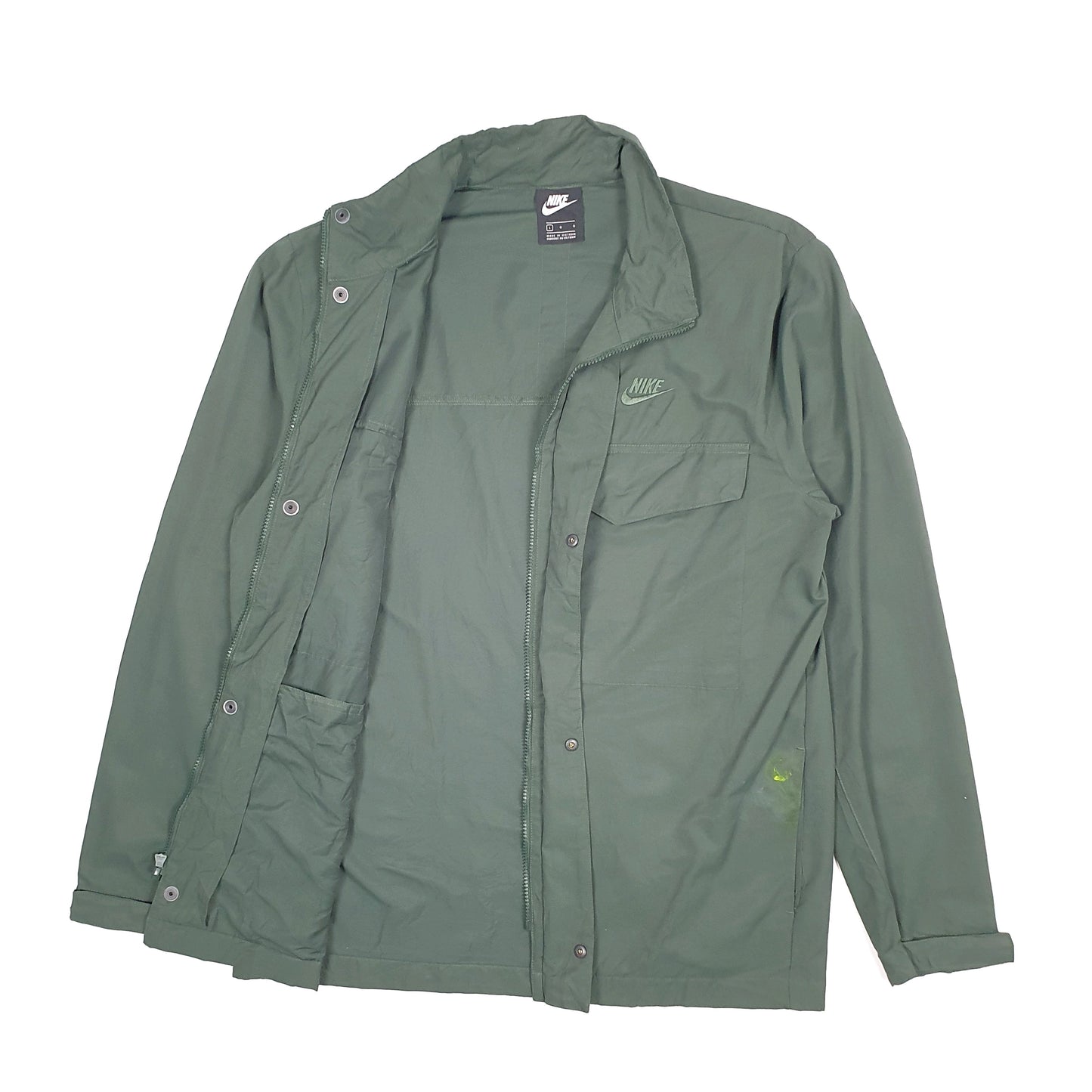 Mens Green Nike Coach  Coat