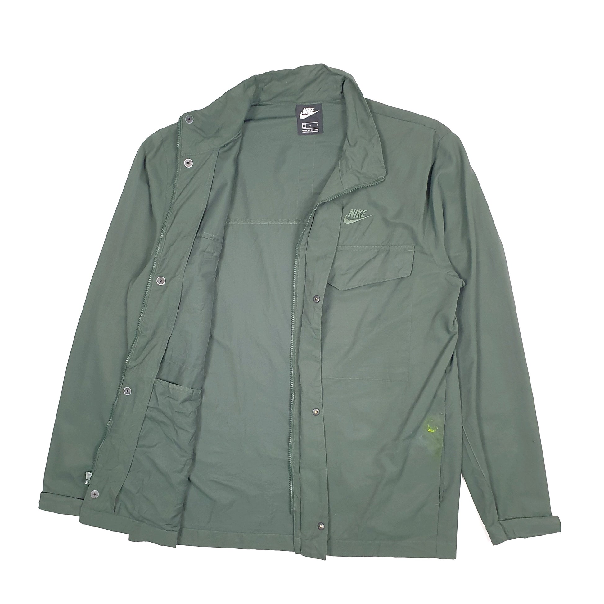 Mens Green Nike Coach  Coat