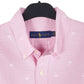 Mens Pink Ralph Lauren Palm Trees Short Sleeve Shirt