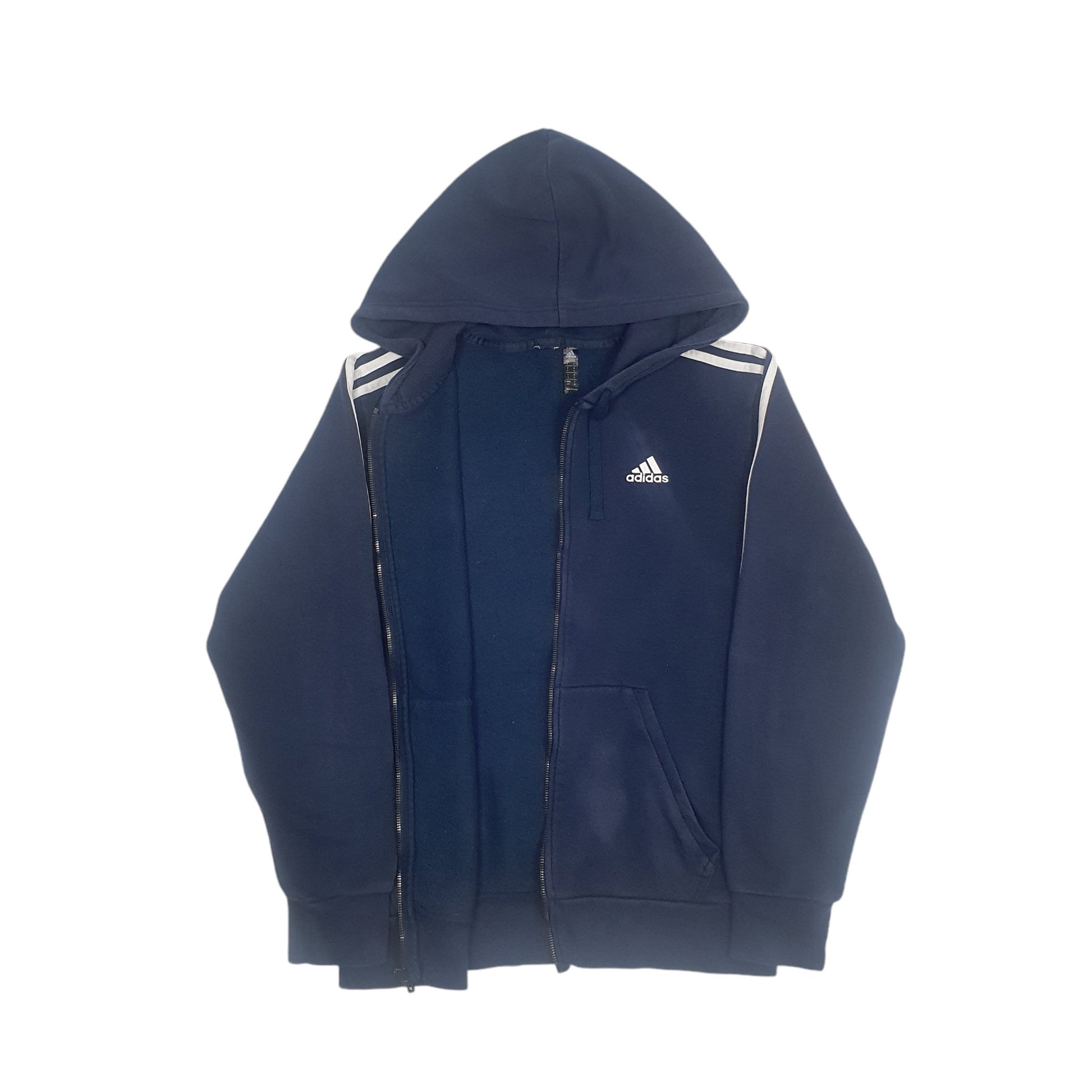 Mens Navy Adidas  Full Zip Jumper