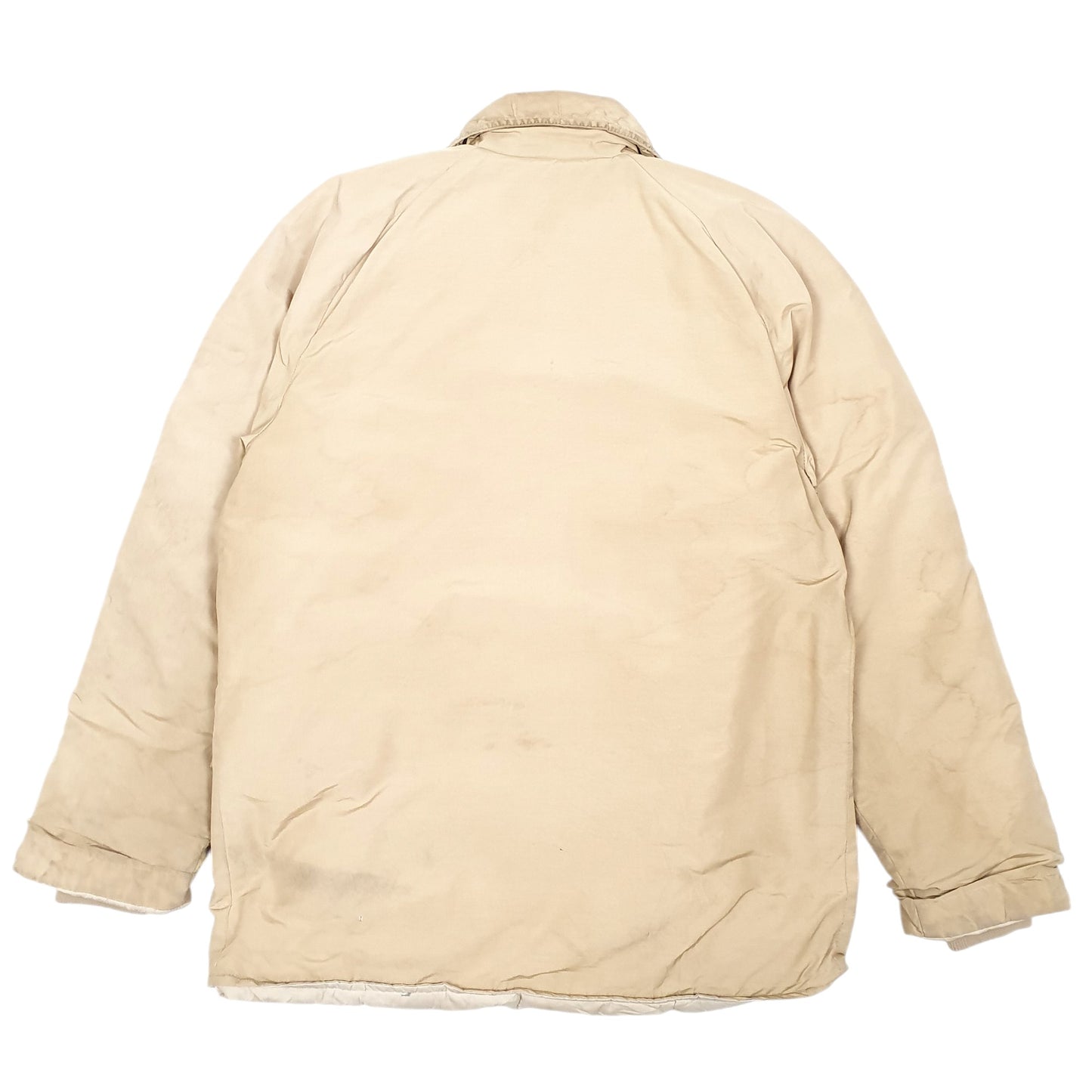 Mens Tan Eddie Bauer Vintage Goose 80s Talon Zipper Arctic Parka  Coat