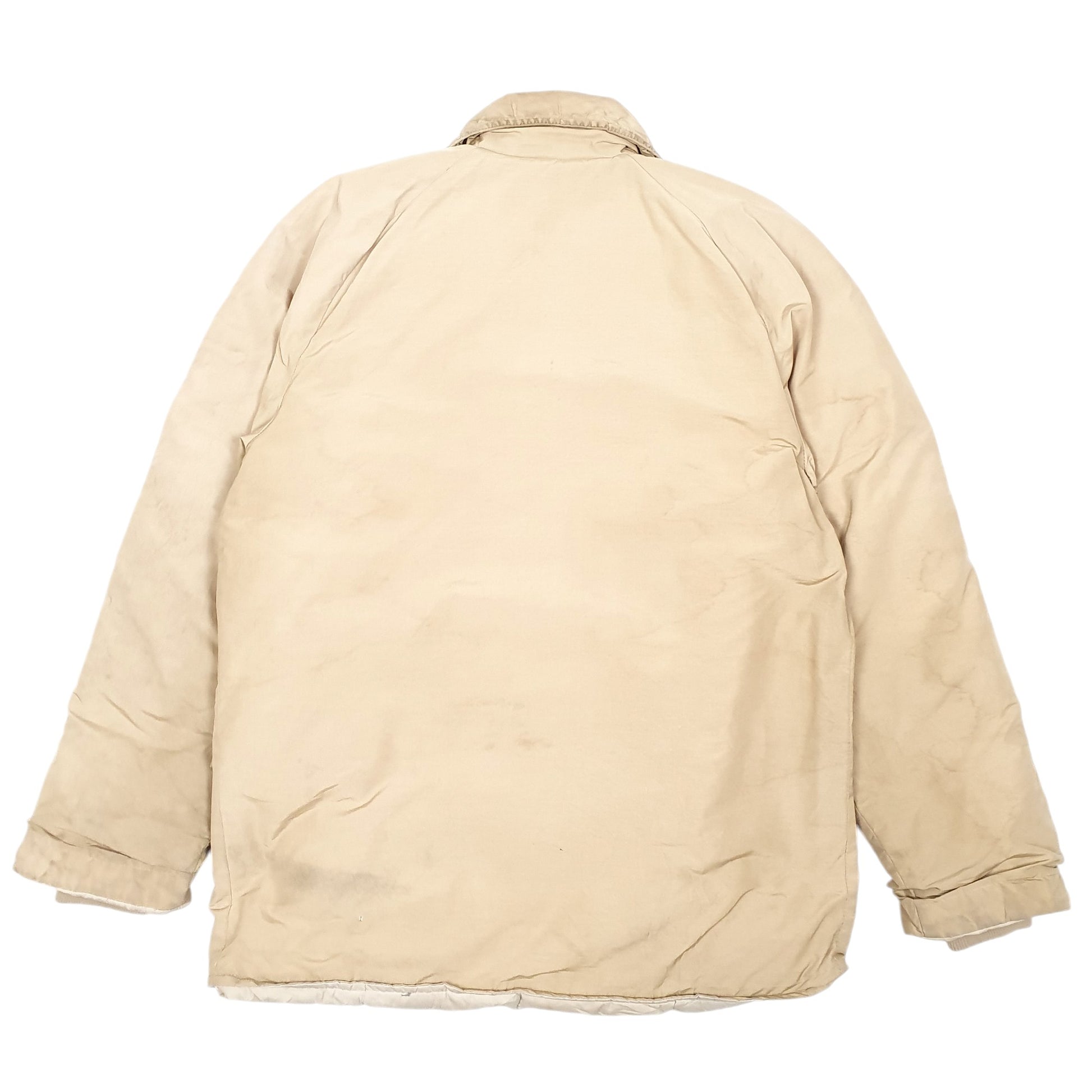 Mens Tan Eddie Bauer Vintage Goose 80s Talon Zipper Arctic Parka  Coat