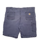 Mens Blue Carhartt Workwear Carpenter Shorts