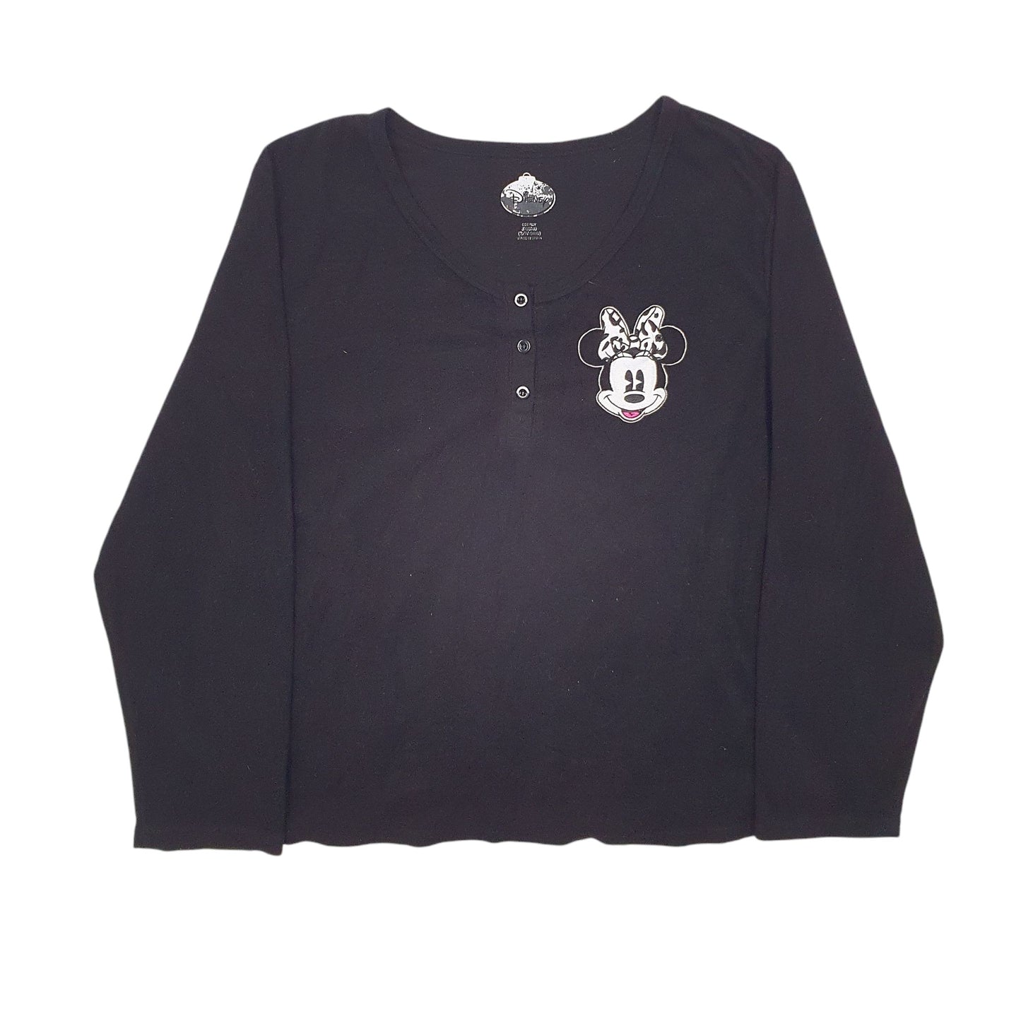 Womens Black Disney Sleep Wear Long Sleeve T Shirt