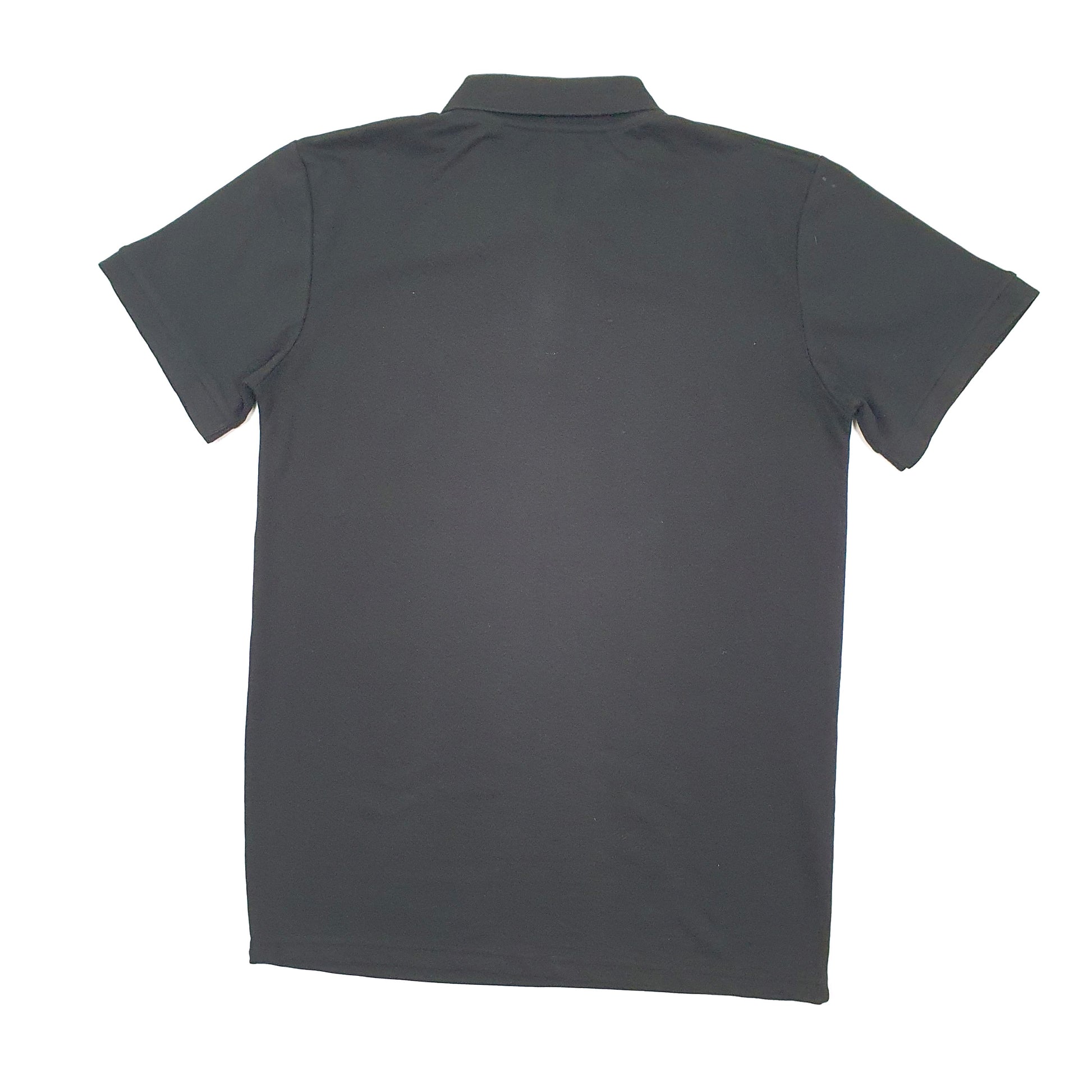 Mens Black Kruze Denim  Short Sleeve Polo Shirt
