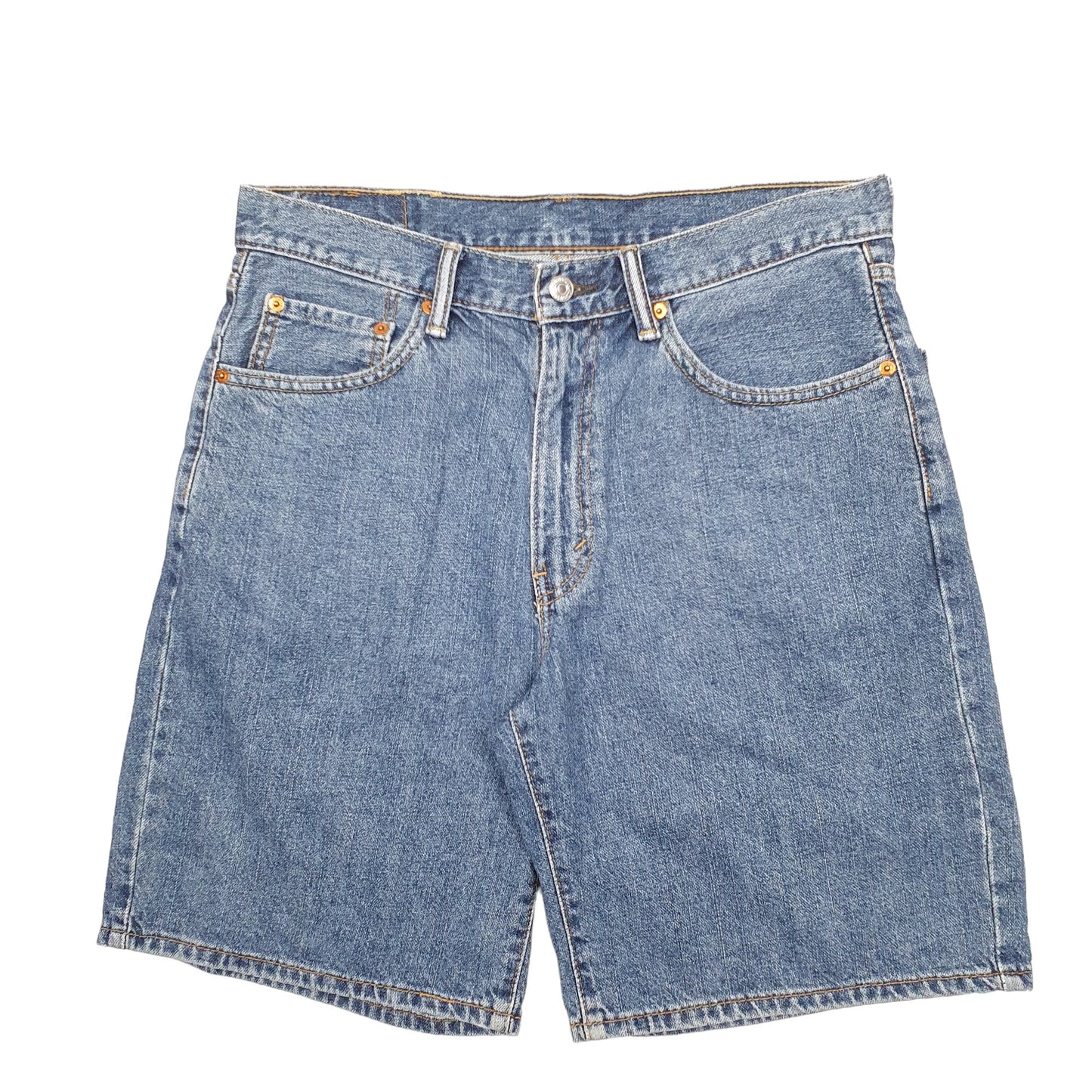 Mens Blue Levis Denim Jeans Jorts 550 Loose Denim Shorts