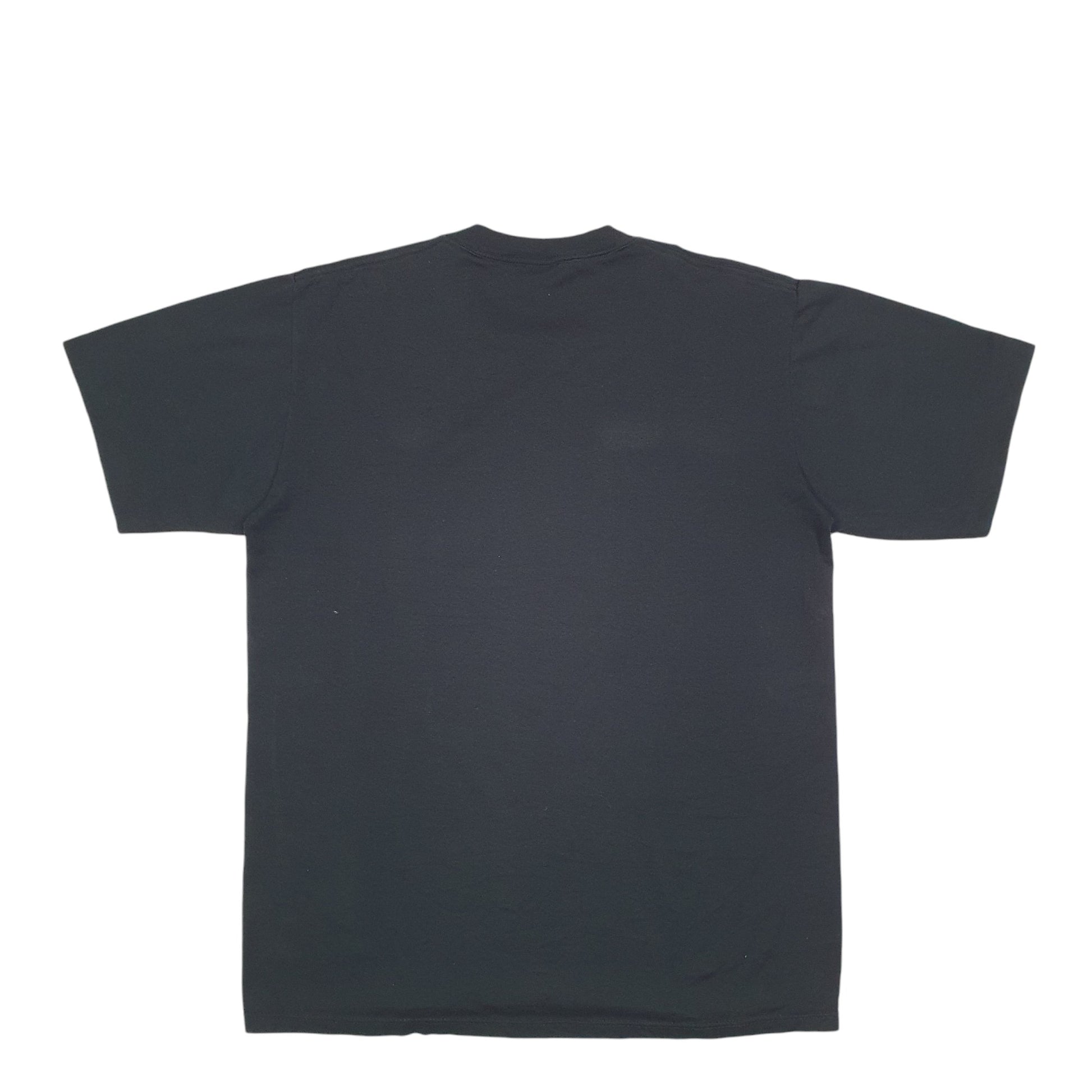 Mens Black Jerzees Single Stitch Vintage 90s Made In USA Eukanuba Dogs Short Sleeve T Shirt