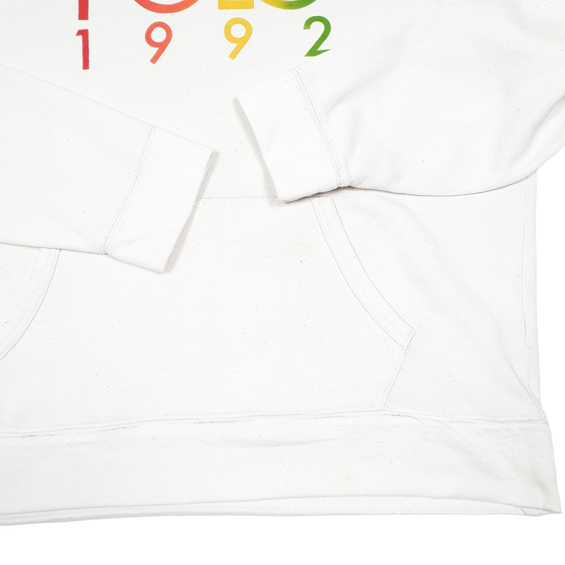Mens White Polo Ralph Lauren 1992 Hoodie Jumper