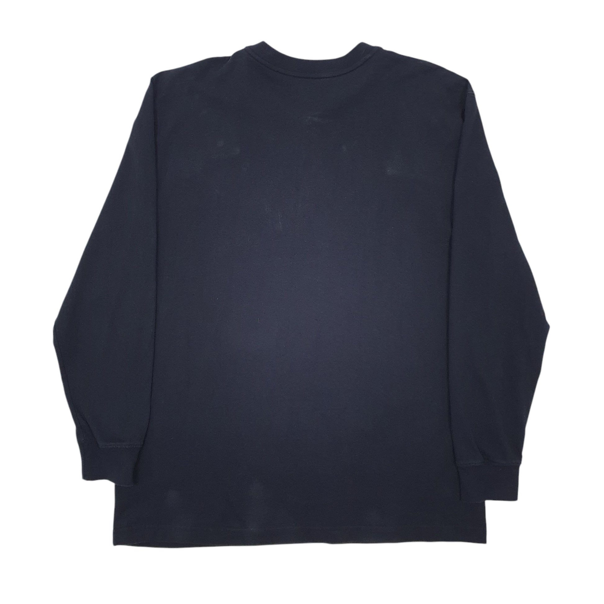 Mens Navy Dickies Henley Long Sleeve T Shirt