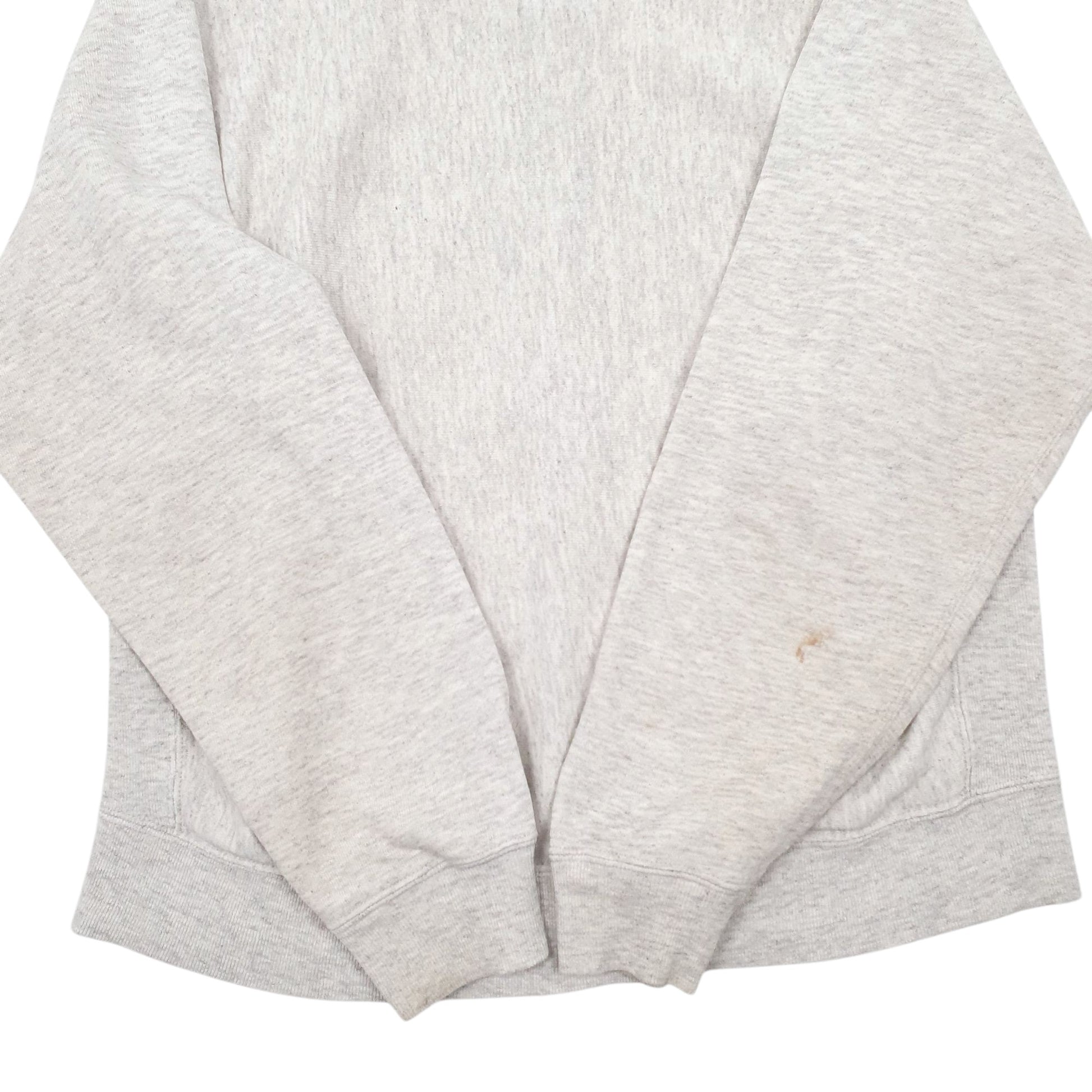 Mens Grey Army Vintage Spellout Full Zip Jumper