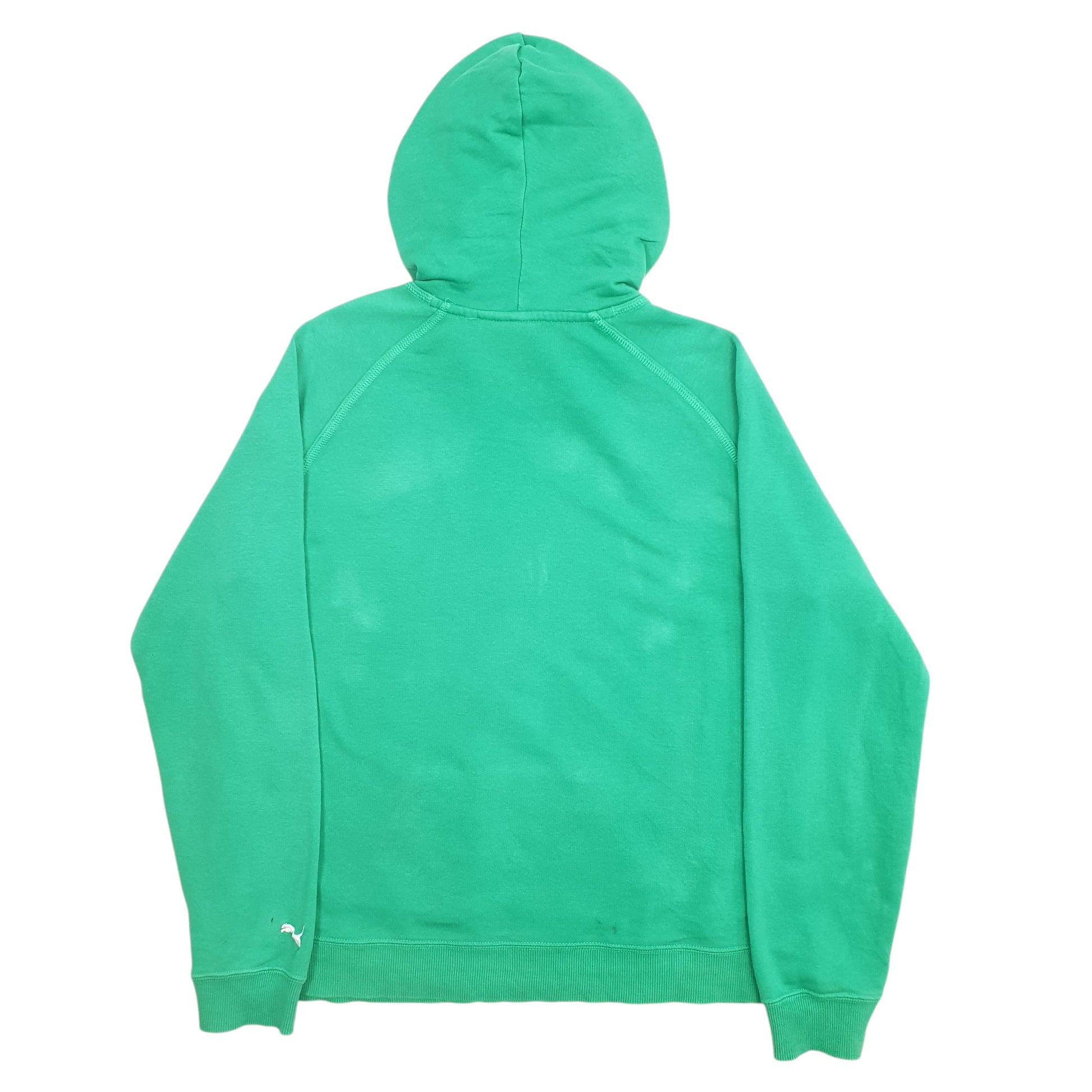 Womens Green Puma Spellout Hoodie Jumper