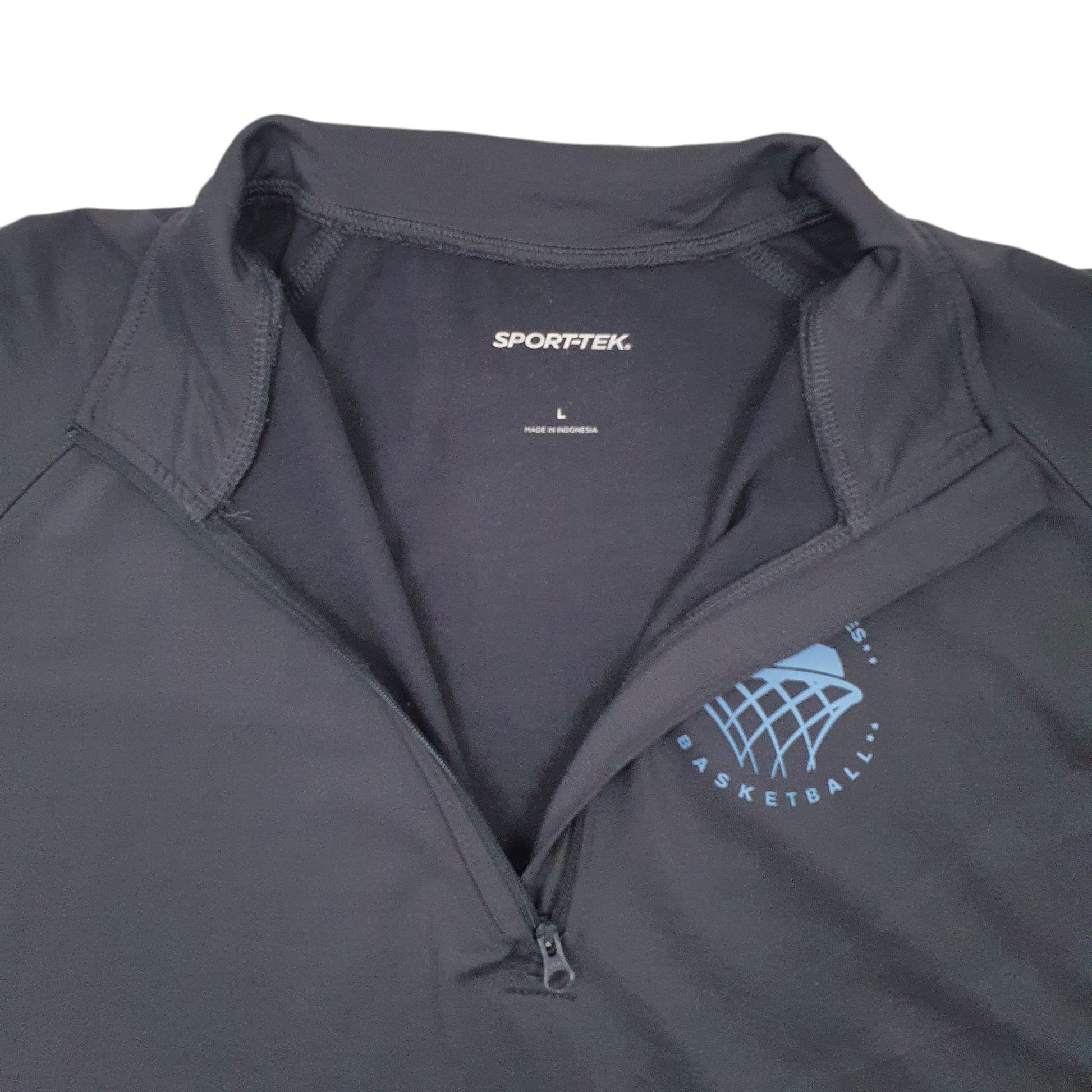 Mens Grey Sport-Tek Active Wear Basketball Quarter Zip Jumper