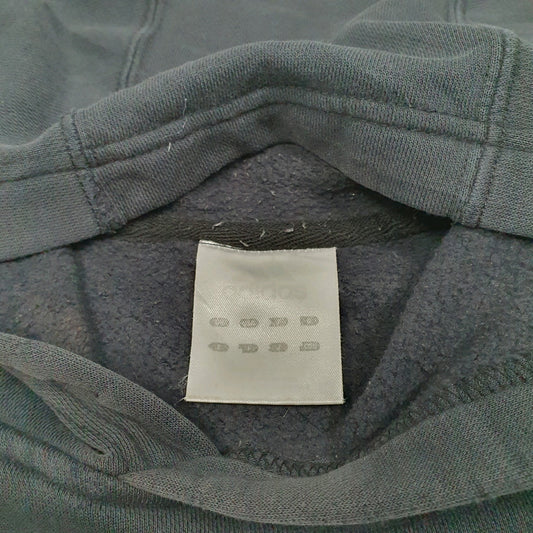 Mens Black Adidas Spellout Hoodie Jumper