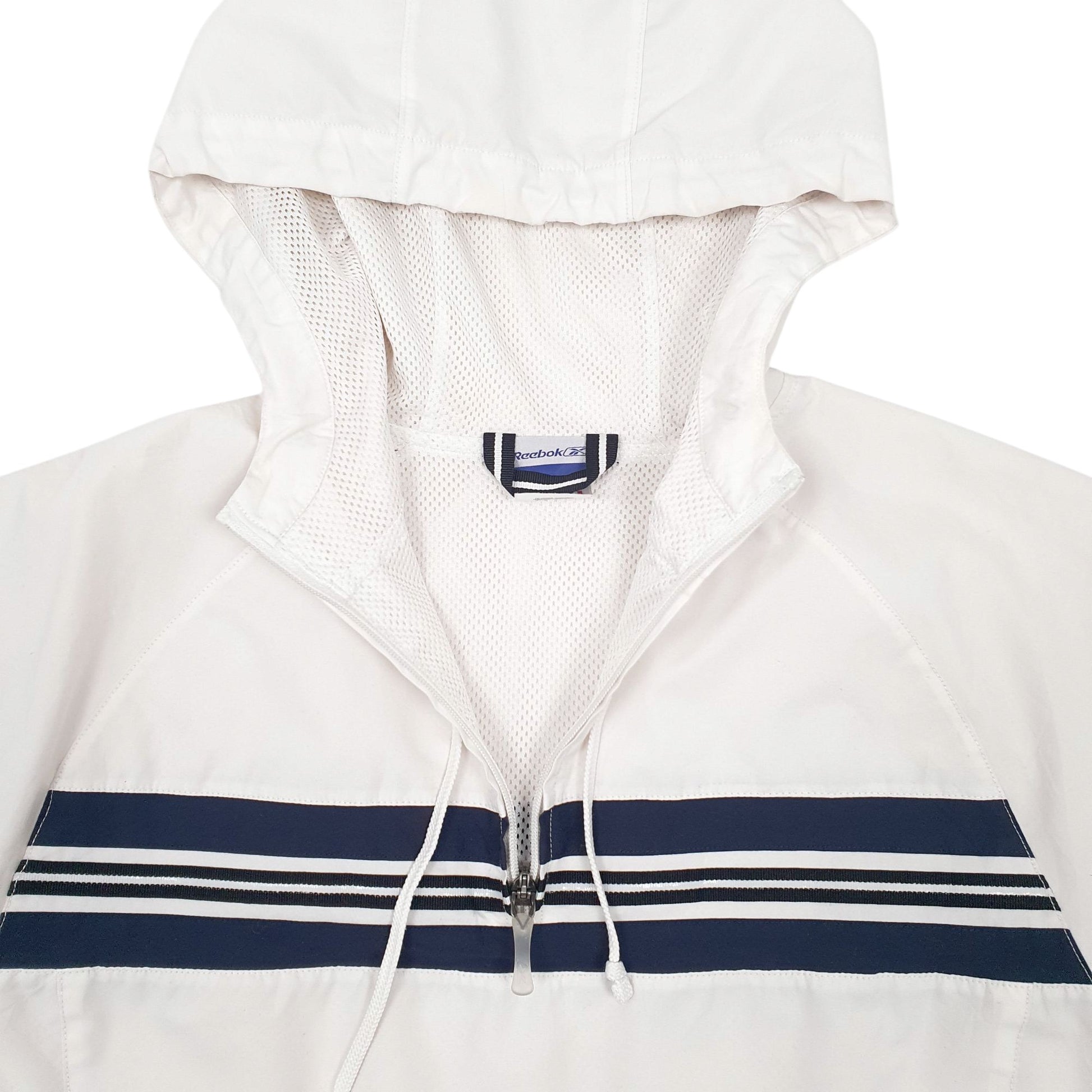 Womens White Reebok  Quarter Zip Coat