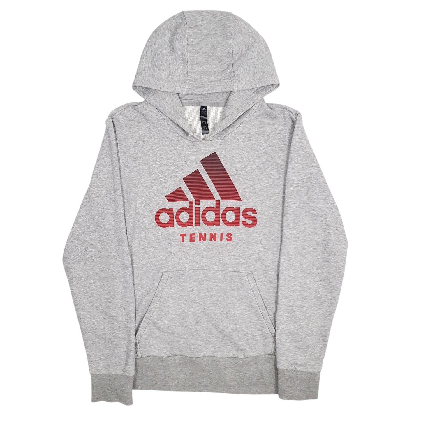 Mens Grey Adidas Tennis Hoodie Jumper