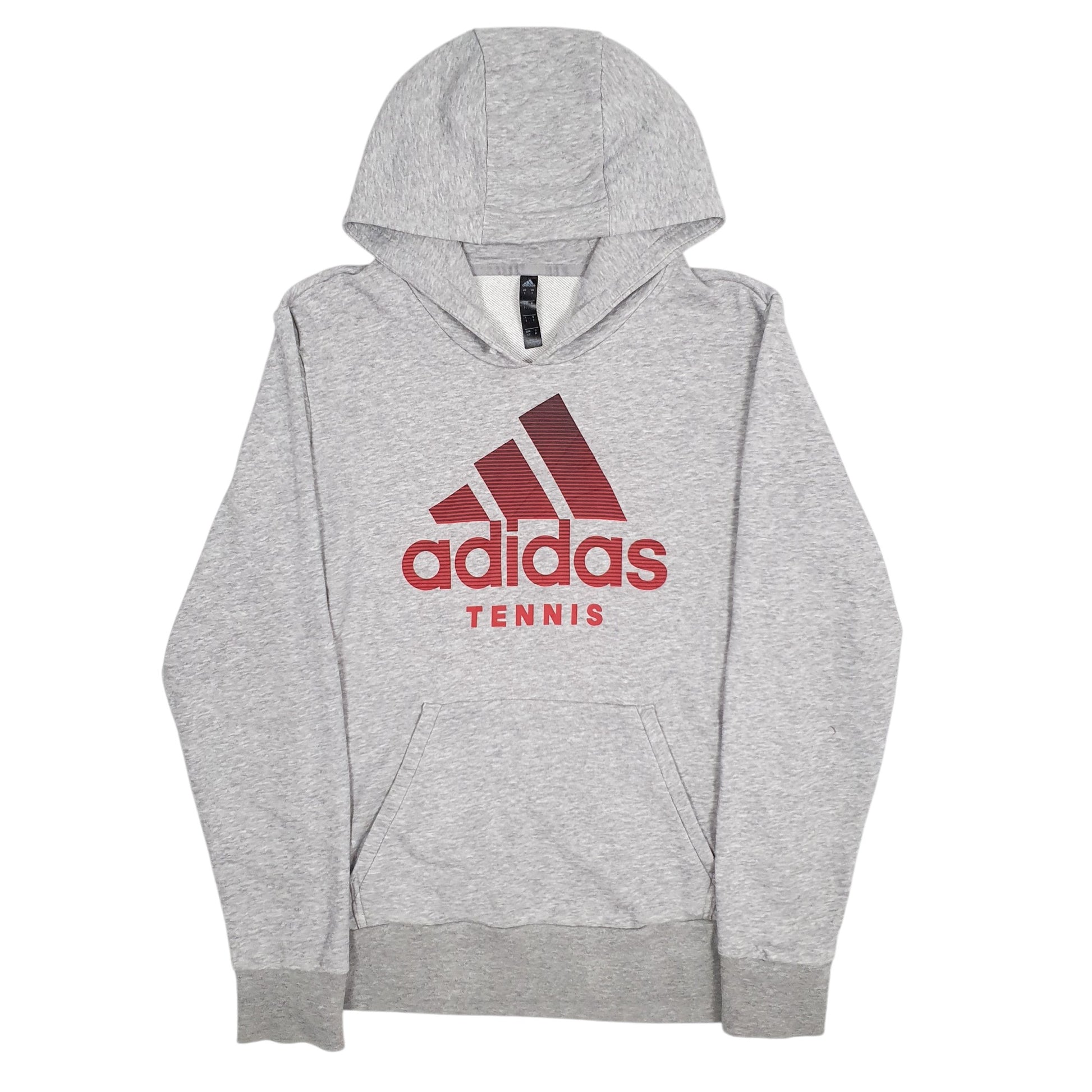 Mens Grey Adidas Tennis Hoodie Jumper