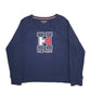 Womens Navy Tommy Hilfiger Spellout Crewneck Jumper