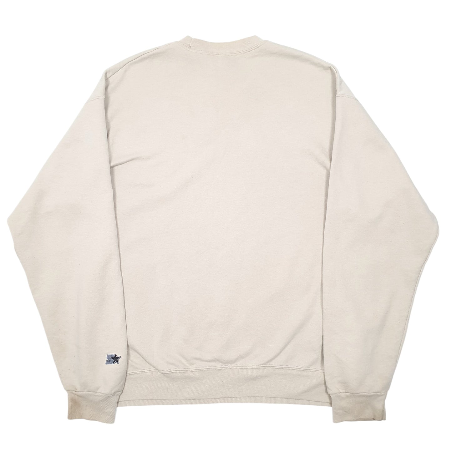 Mens Beige Starter  Crewneck Jumper