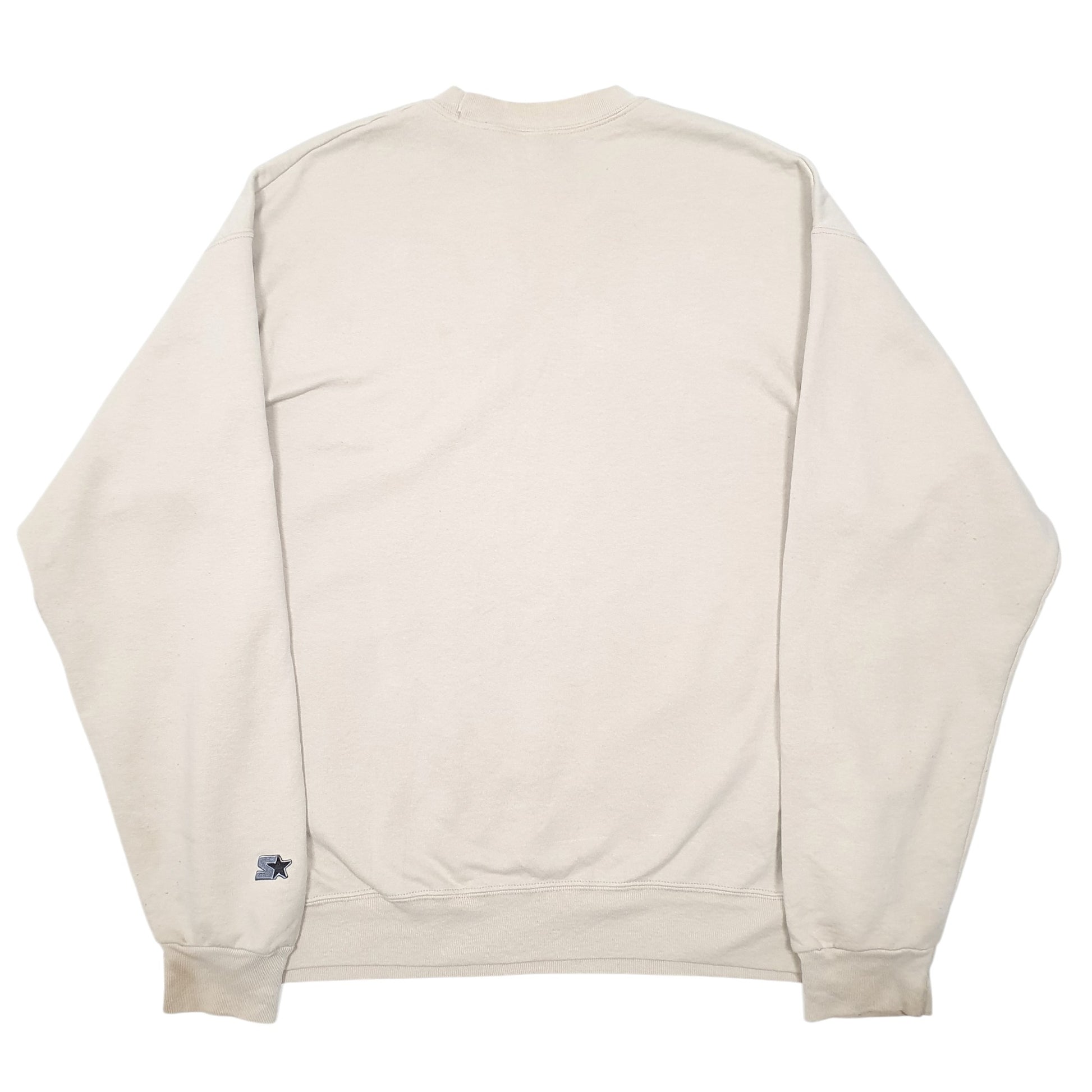 Mens Beige Starter  Crewneck Jumper