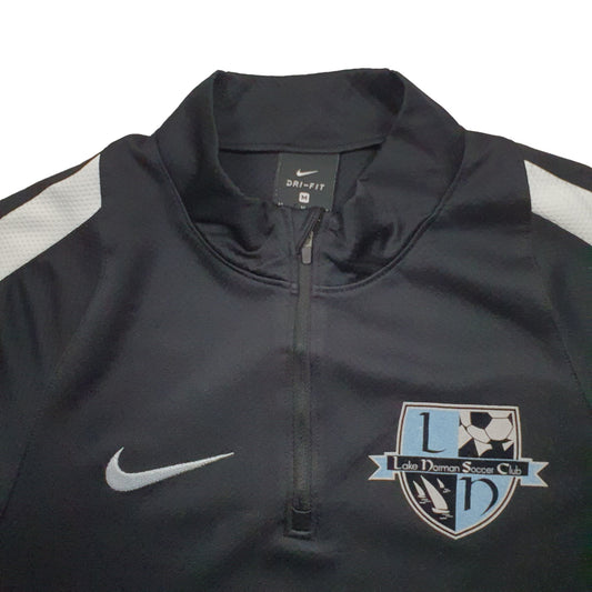 Mens Black Nike Soccer Quarter Zip Jumper