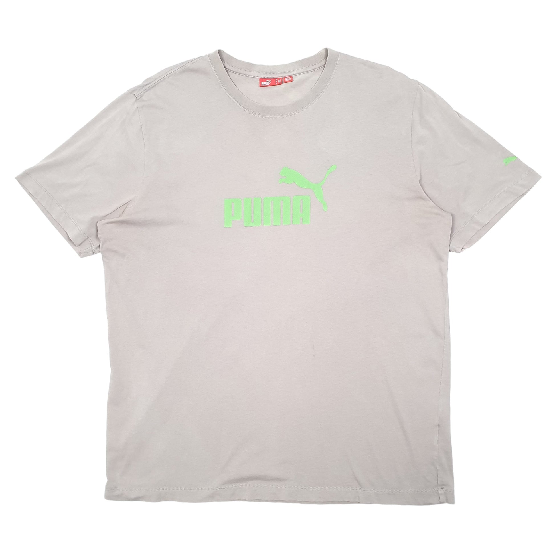 Mens Grey Puma  Short Sleeve T Shirt