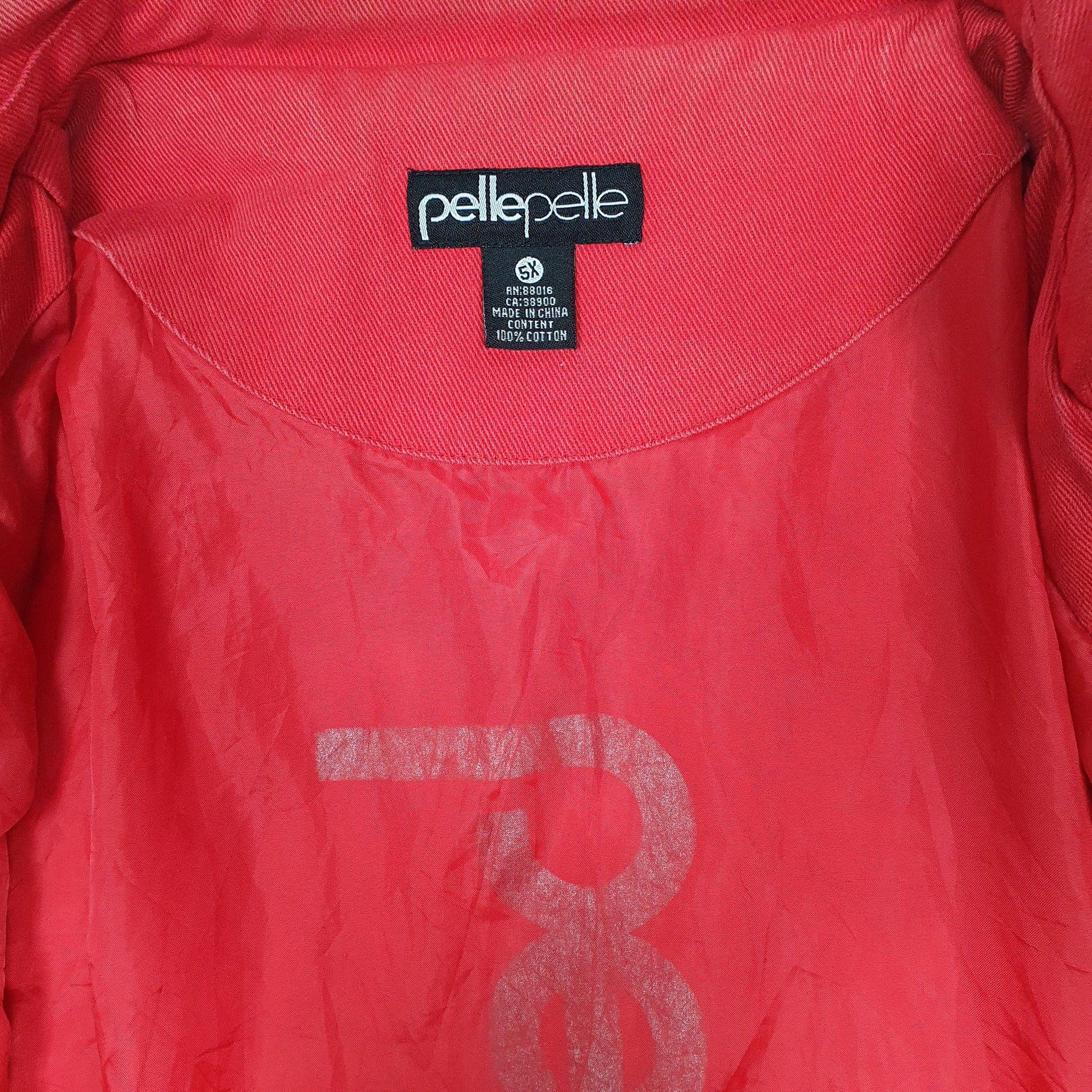 Mens Red Pelle Pelle Marc Buchanan Full Zip Coat