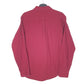 Mens Burgundy Eddie Bauer Chamois Overshirt Shacket Long Sleeve Shirt
