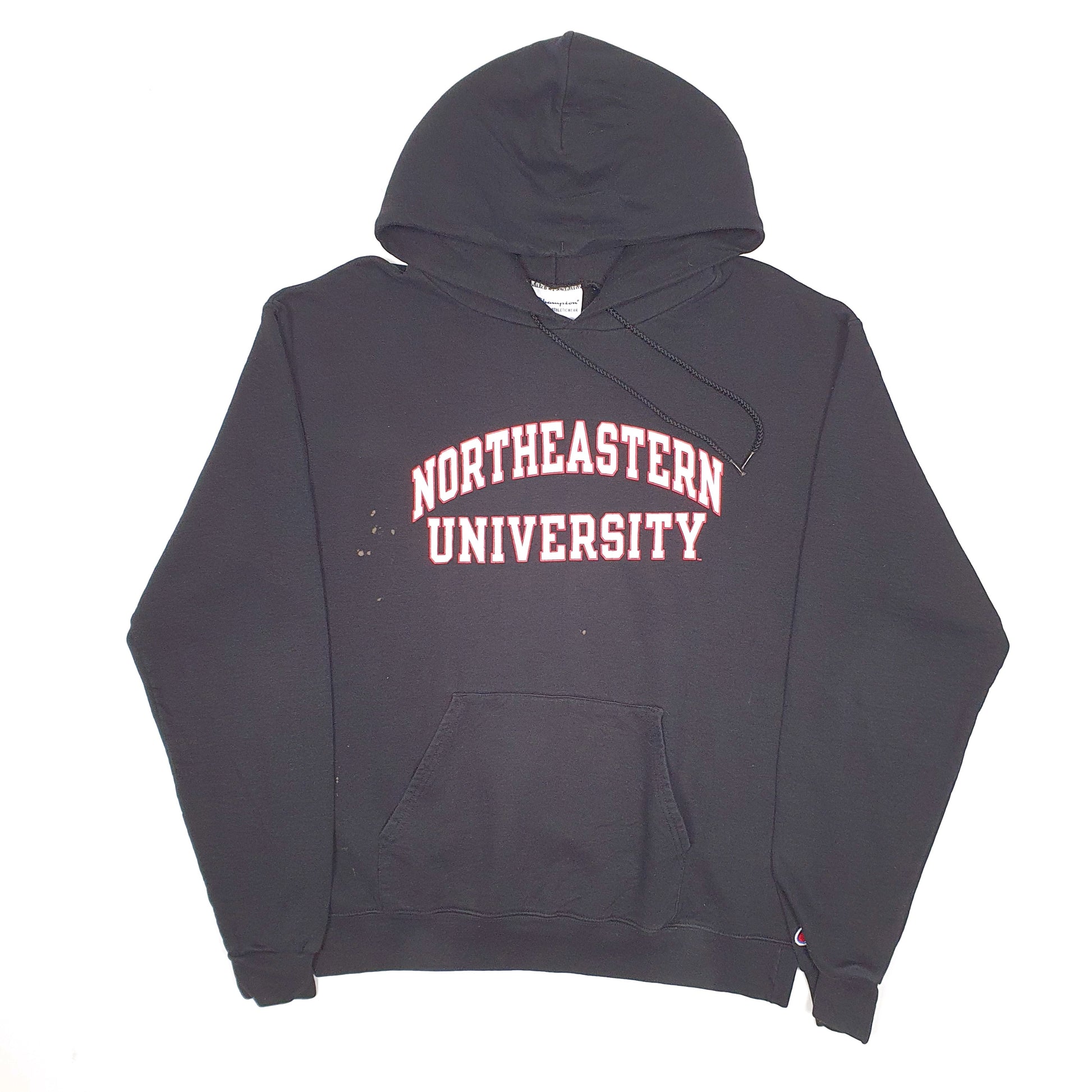 Mens Black Champion Northeastern University Hoodie Jumper