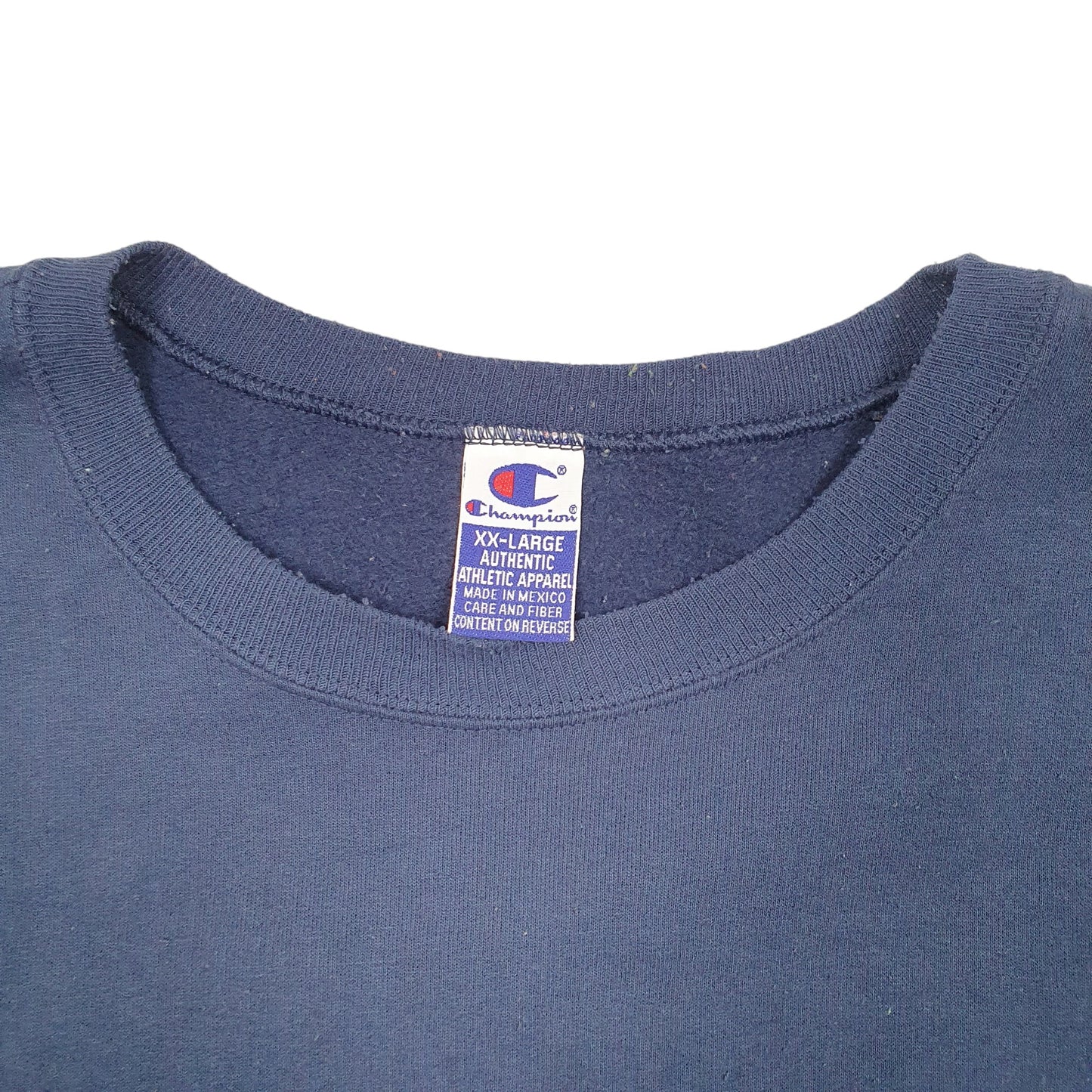 Mens Navy Champion Vintage 90s Crewneck Jumper