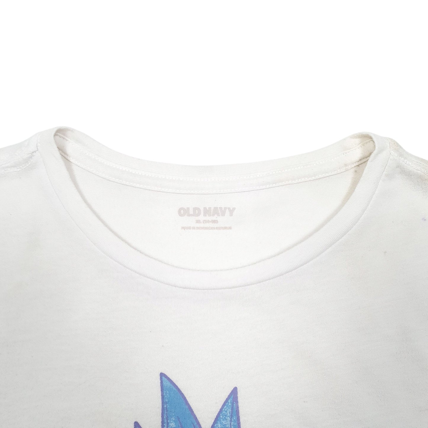 Womens White Old Navy Pineapple Tropical Short Sleeve T Shirt