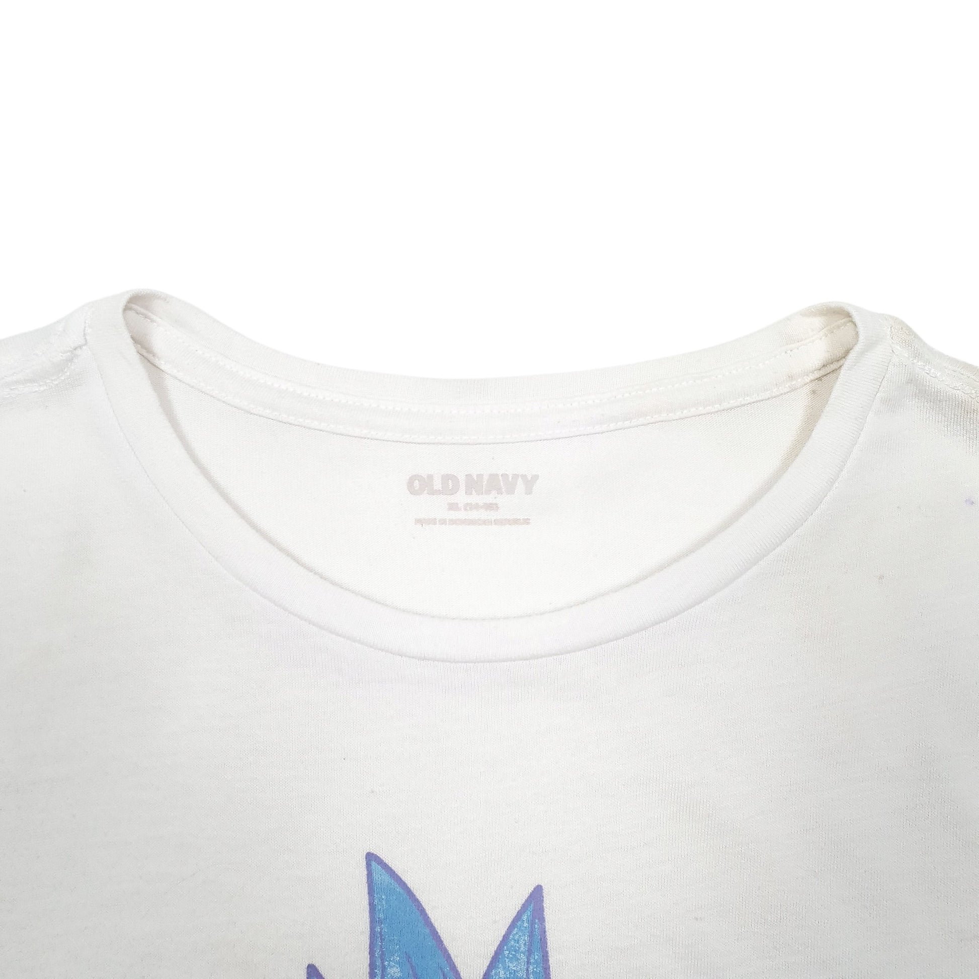 Womens White Old Navy Pineapple Tropical Short Sleeve T Shirt