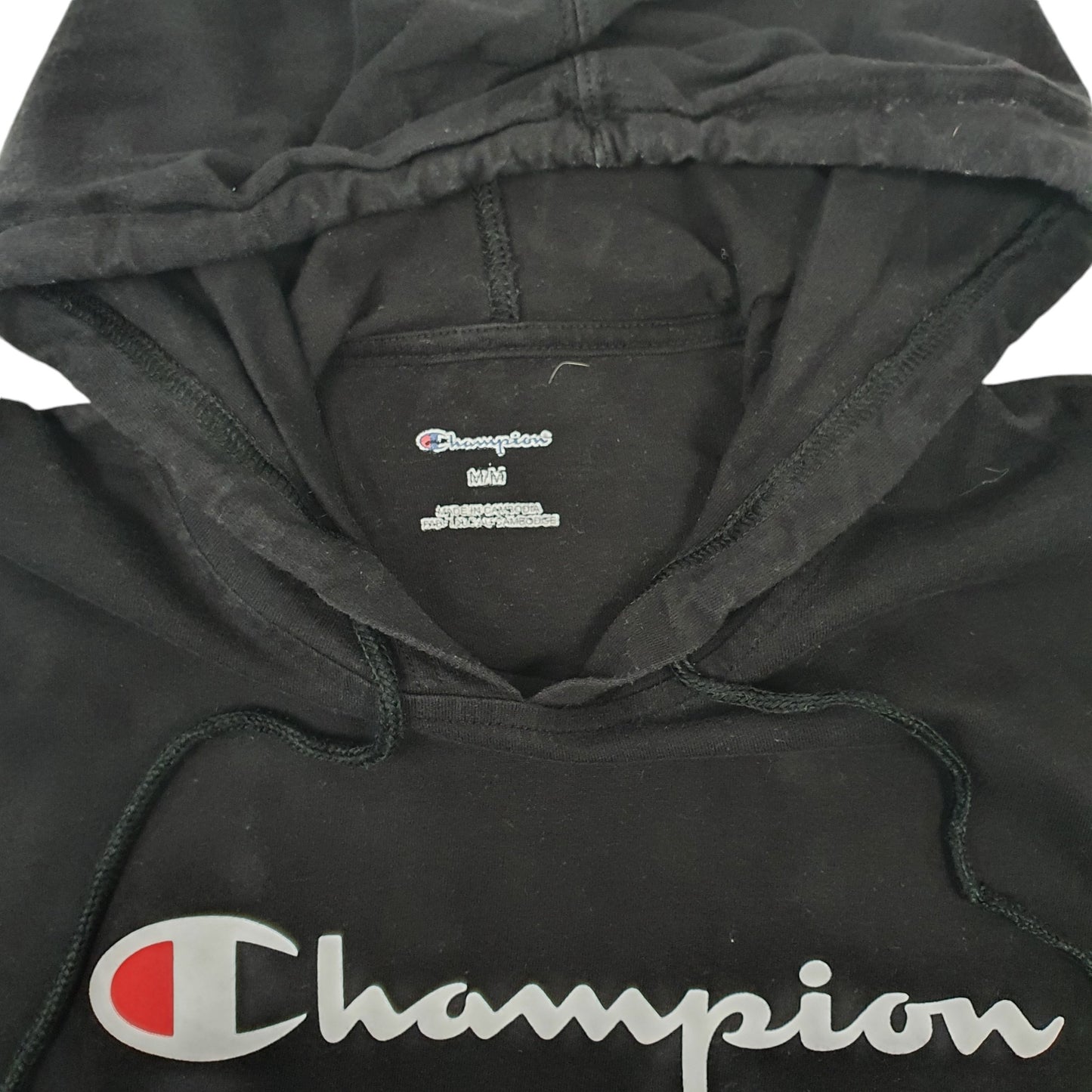 Mens Black Champion  Hoodie Jumper