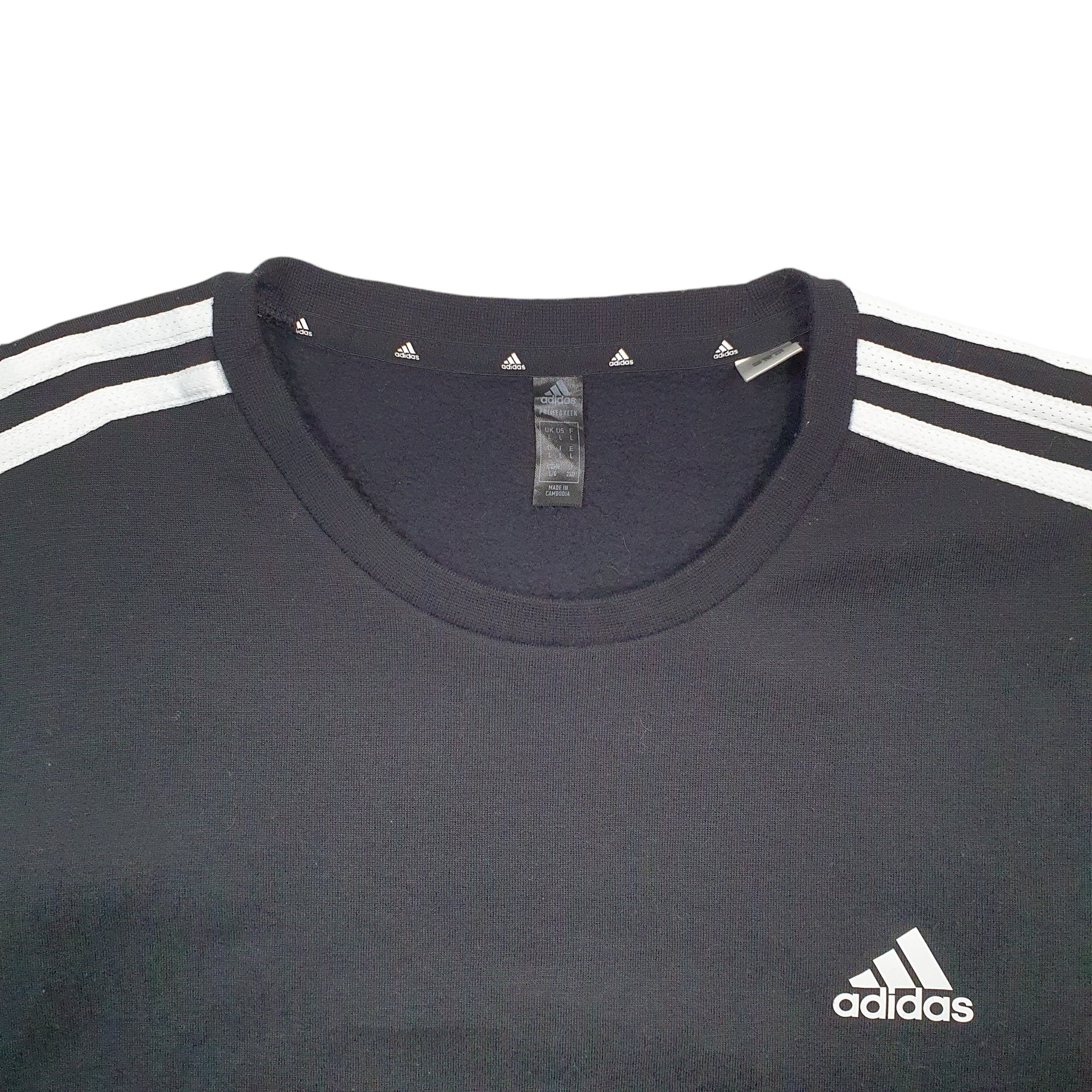 Mens Black Adidas  Crewneck Jumper