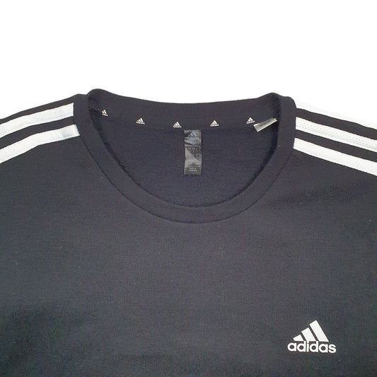 Mens Black Adidas  Crewneck Jumper