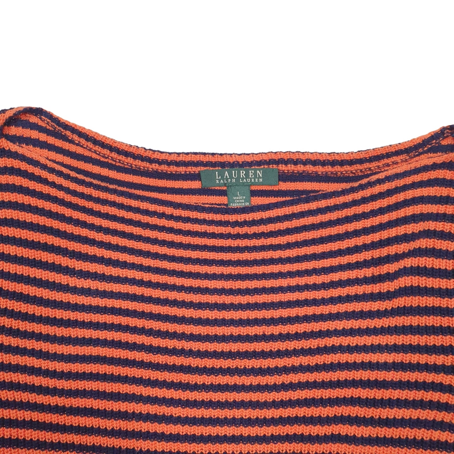 Womens Orange Ralph Lauren Knit Crewneck Jumper