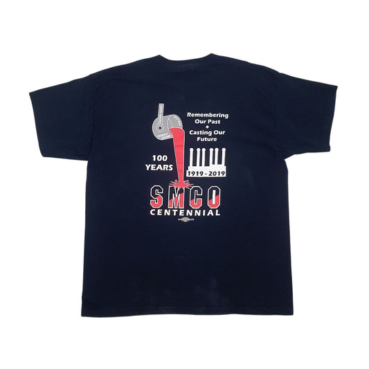 Mens Black Union Made Made In USA Preshrunk Short Sleeve T Shirt