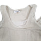 Womens Beige Calvin Klein Knit Blouse Vest Short Sleeve T Shirt