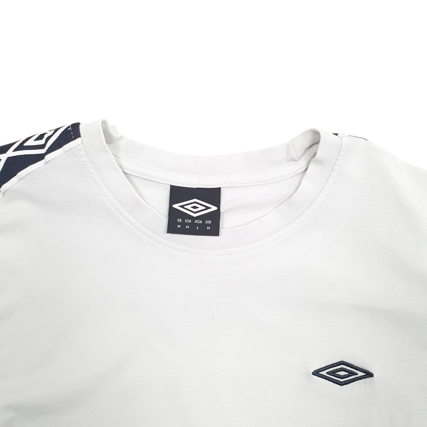 Mens White Umbro  Short Sleeve T Shirt