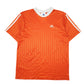Mens Orange Adidas Vintage 90s Active Football Gym Short Sleeve T Shirt