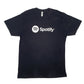 Mens Black American Apparel Spotify Short Sleeve T Shirt