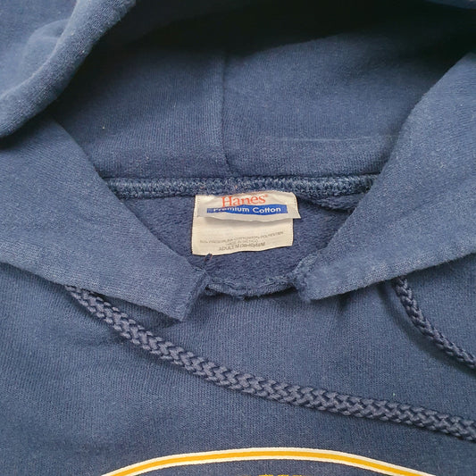 Mens Navy Hanes Vintage University Of Oklahoma Hoodie Jumper