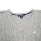 Womens Grey Nautica Knit Crewneck Jumper