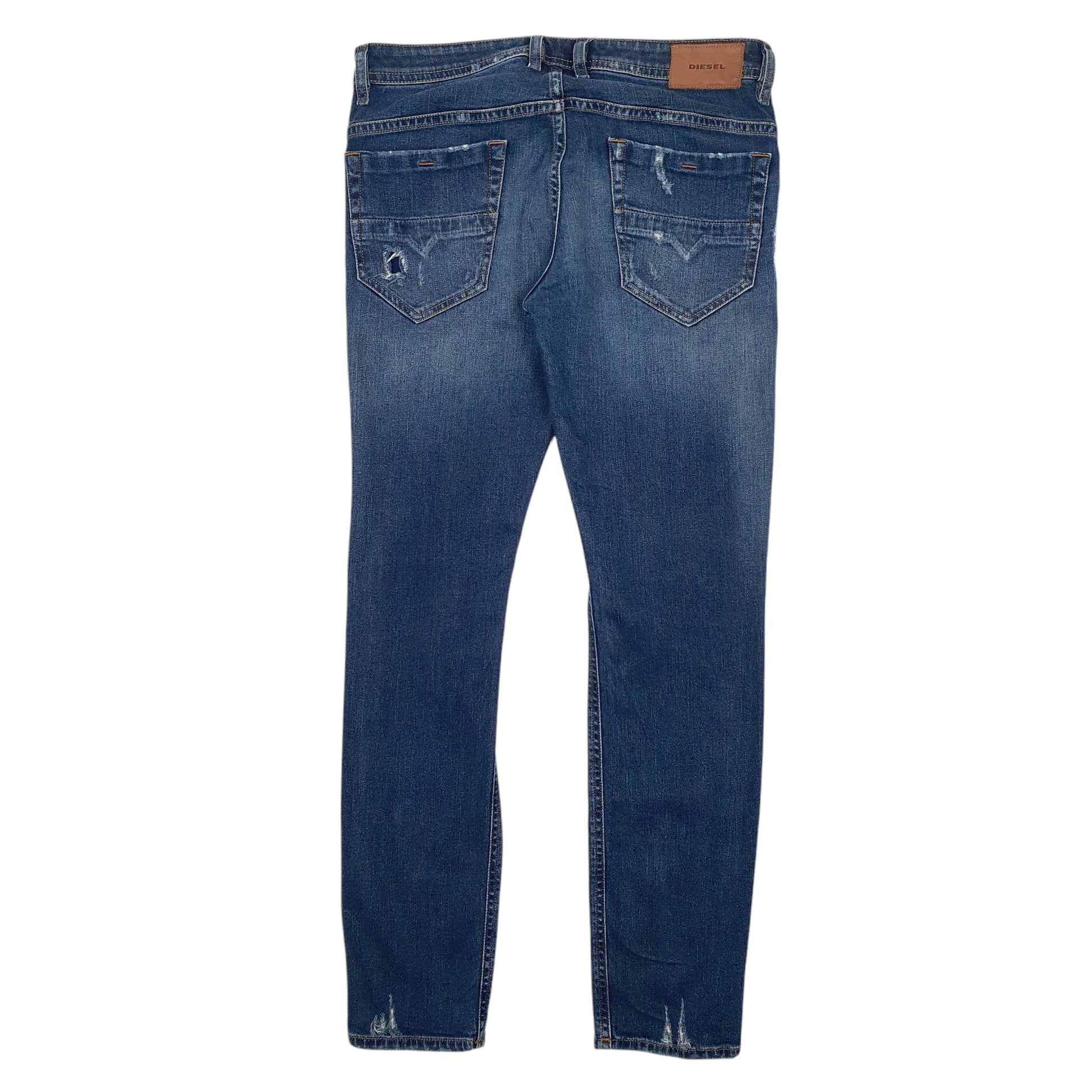 Mens Blue Diesel Distressed Thommer JeansW33 L32