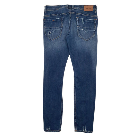 Mens Blue Diesel Distressed Thommer JeansW33 L32
