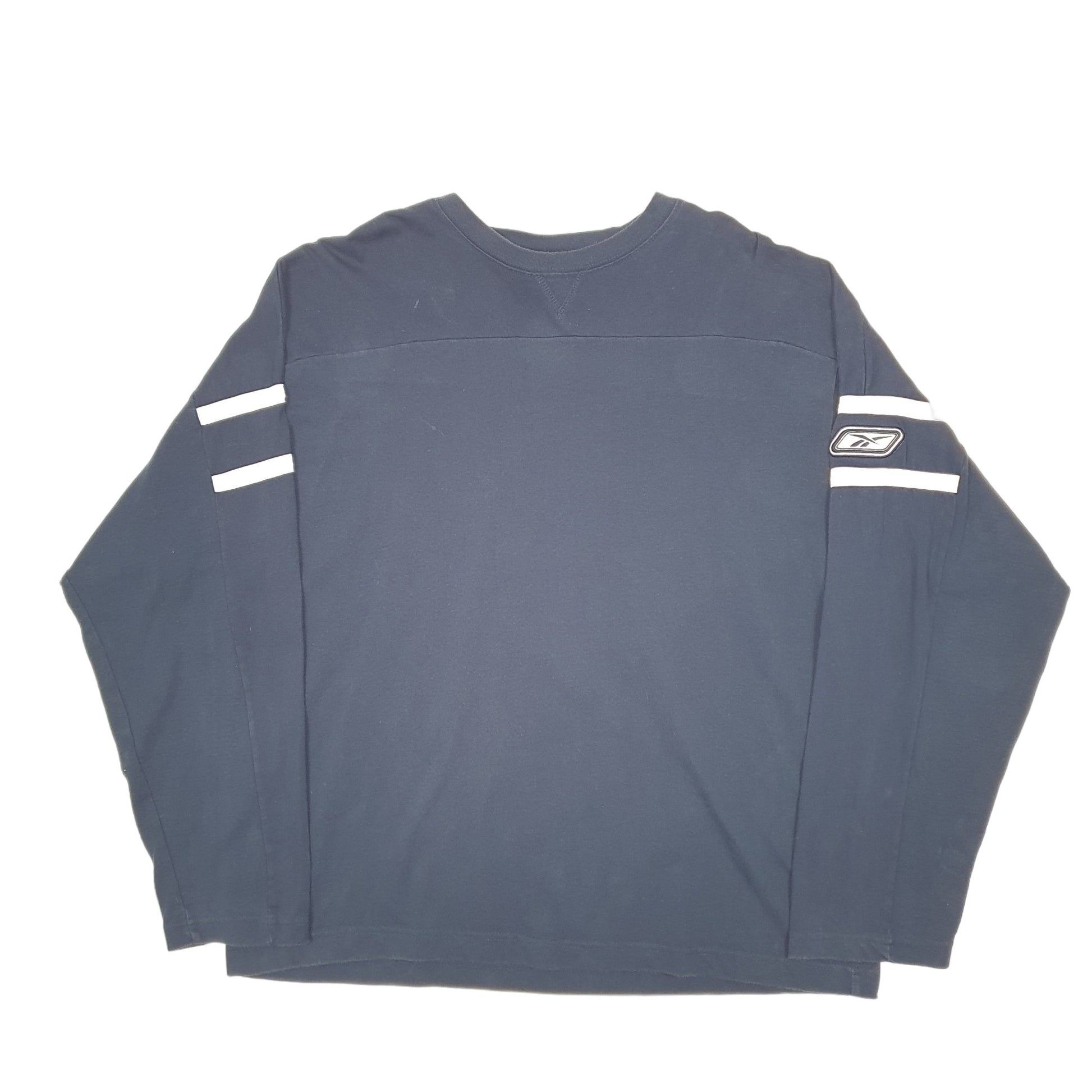 Mens Navy Reebok  Long Sleeve T Shirt